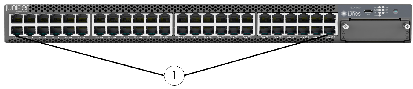 Juniper EX series Access Switch (front view)