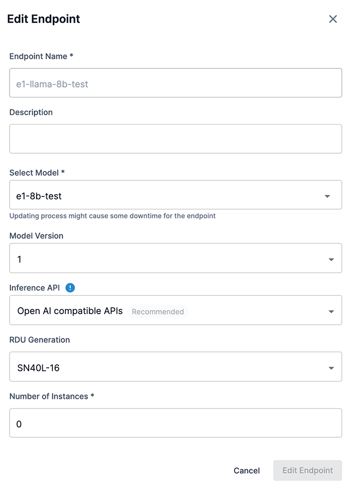 Update endpoint window